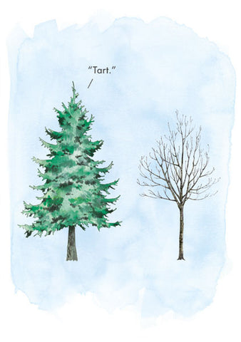 Tree Tart Funny Joke Card