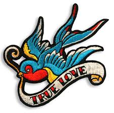 Sweet Tattoo Swallow Embroidered Patch