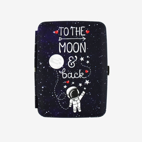 Cigarette Case designed with To the Moon & Back theme