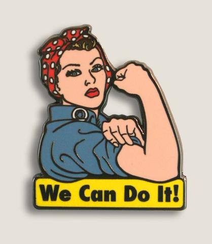Enamel Pin We Can Do It, Rosie the Riveter