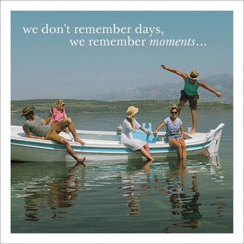 Friends Boating Image Greeting Card