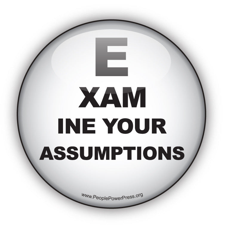 Examine Your Assumptions - Civil Rights Button