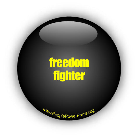 freedom fighter  button design