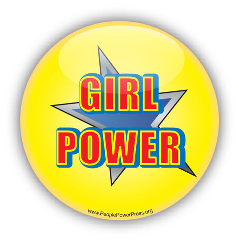 GIRL POWER - Feminist Button Design