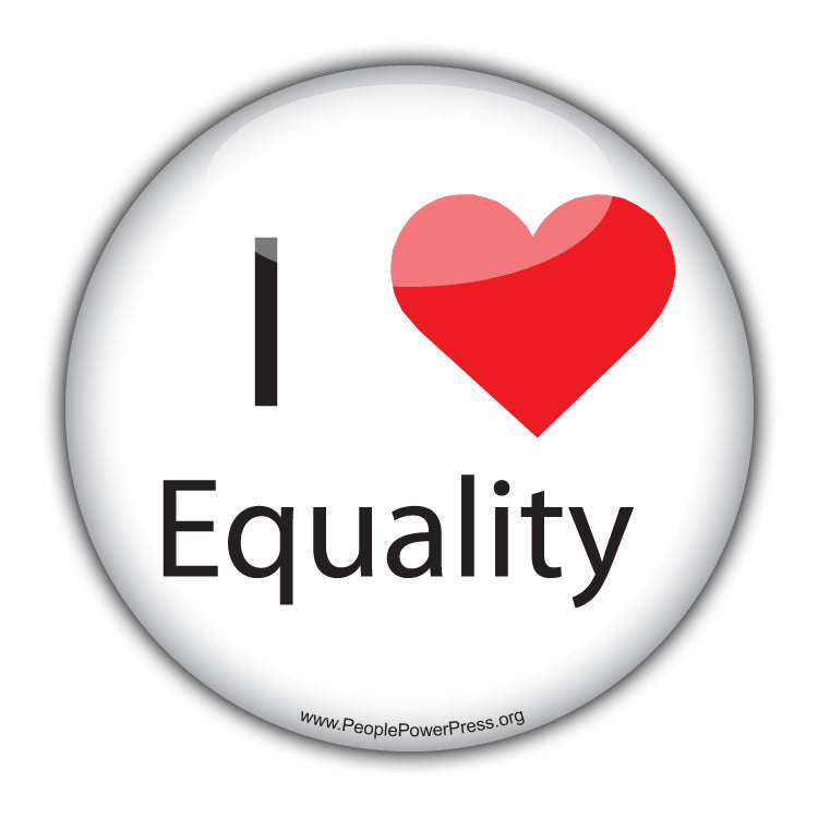I Heart Equality - Civil Rights Button