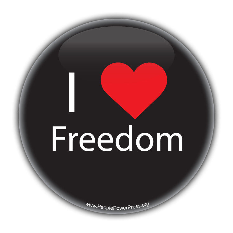 I Heart Freedom - Civil Rights Button