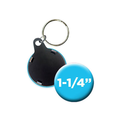 Custom Split Ring 1-1/4" Keychains