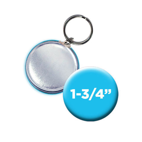 Custom Split Ring 1-3/4" Keychains