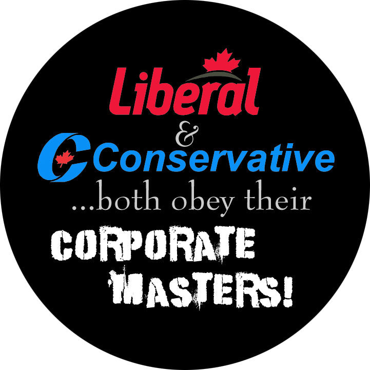 Liberal & Conservative - Both Obey Their Corporate Masters