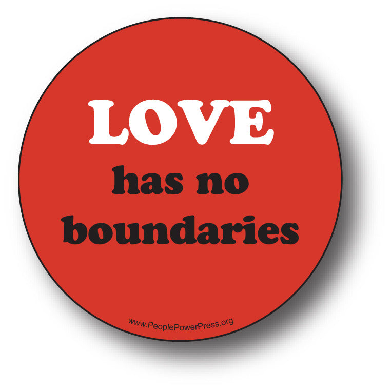 Love Has No Boundaries - Queer Button