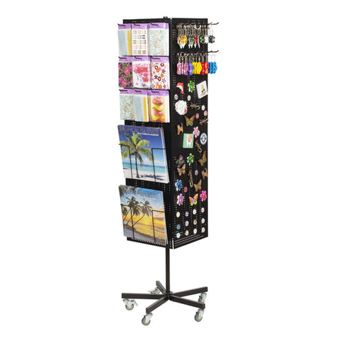 revolving magnet stand with souvenir sections