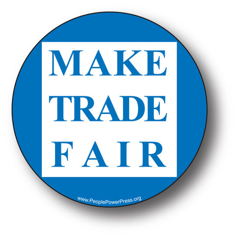 Fair Trade - Make Trade Fair - Blue