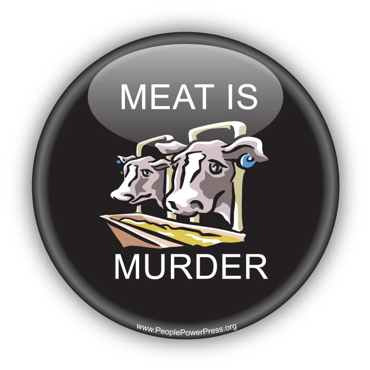 Meat Is Murder - Vegetarian Button