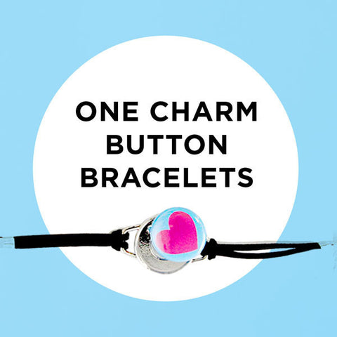DIY One Charm Magnetic Button Bracelets by ArtClix