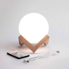 led light orb with stand remote control