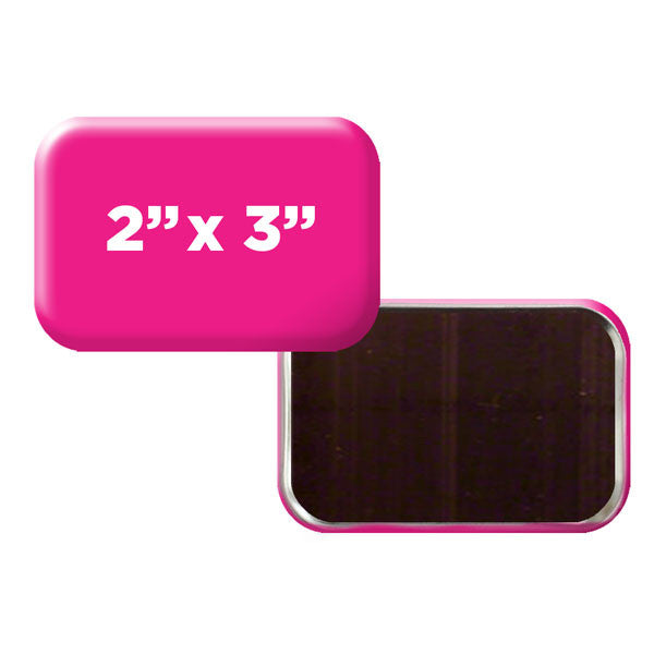 custom rounded rectangle 2" x 3" magnets