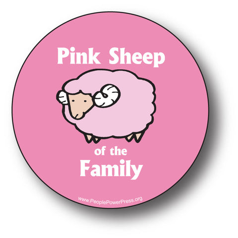 Pink Sheep Of The Family - Queer Button