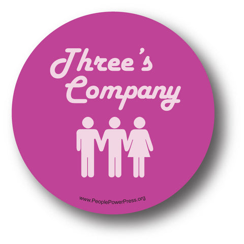 Three's Company - Queer Button