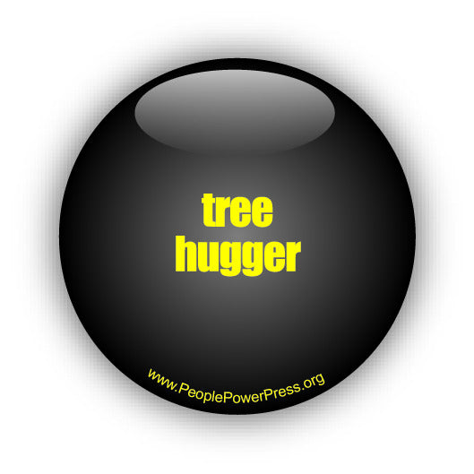 tree hugger button design