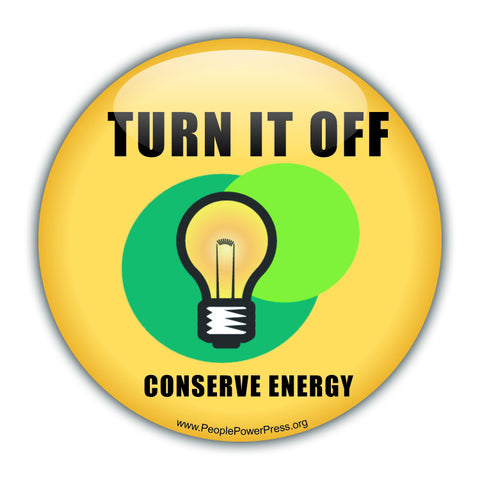 Turn It Off! Lightbulb - Conservation Button