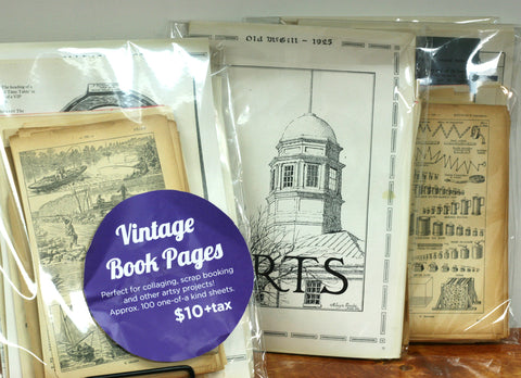 Vintage Book Pages - Craft Item, Make Upcycled Buttons and More!